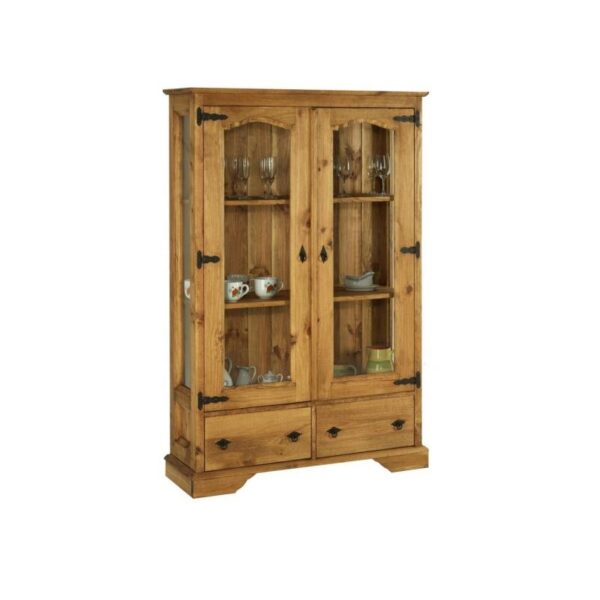 vitrine 2 portas 2 gavetas 045026
