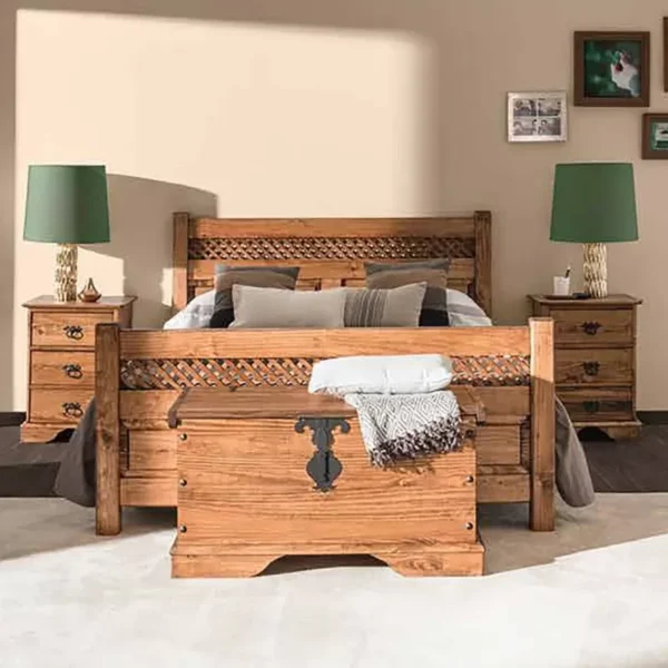 cama de casal rustica